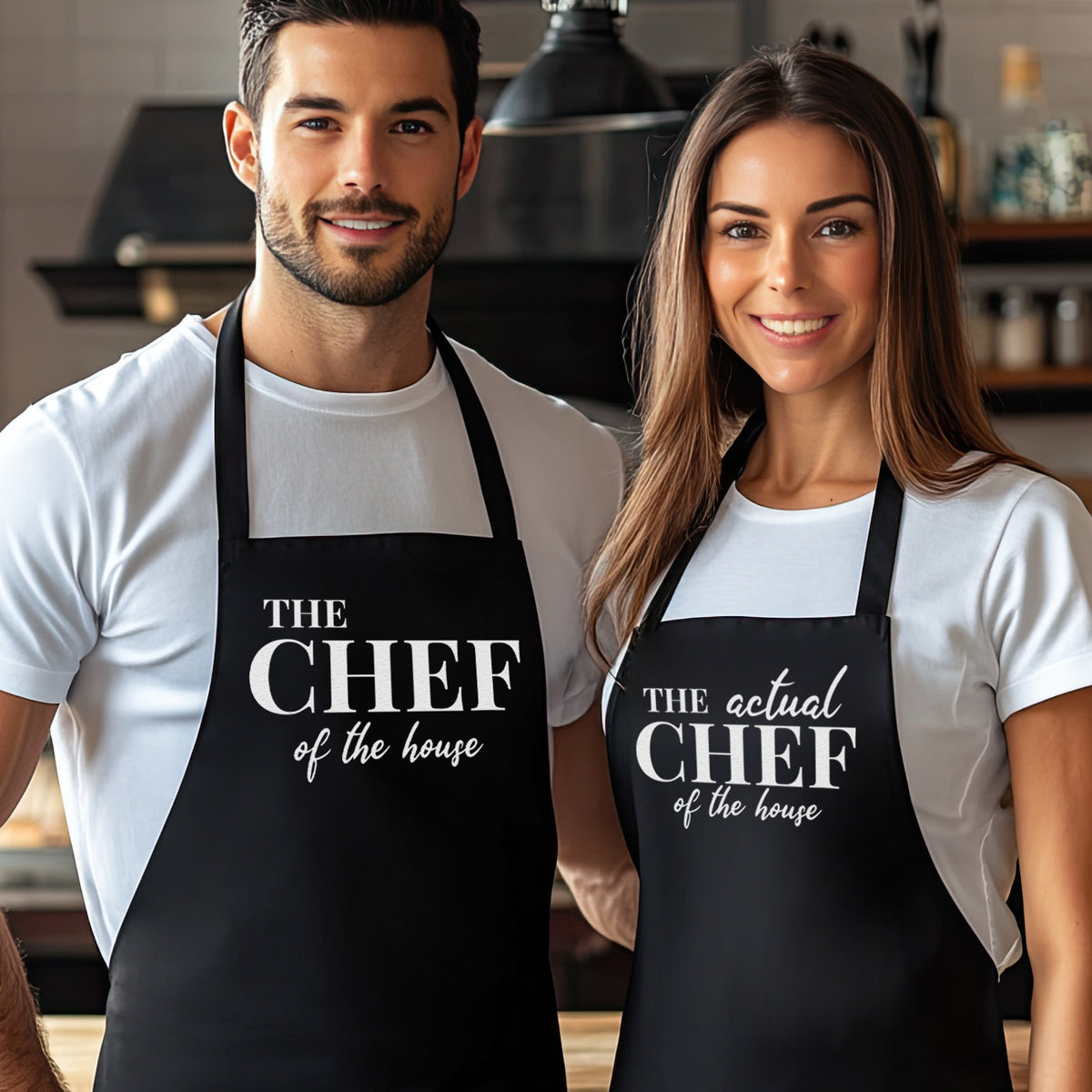 Couple Matching Aprons