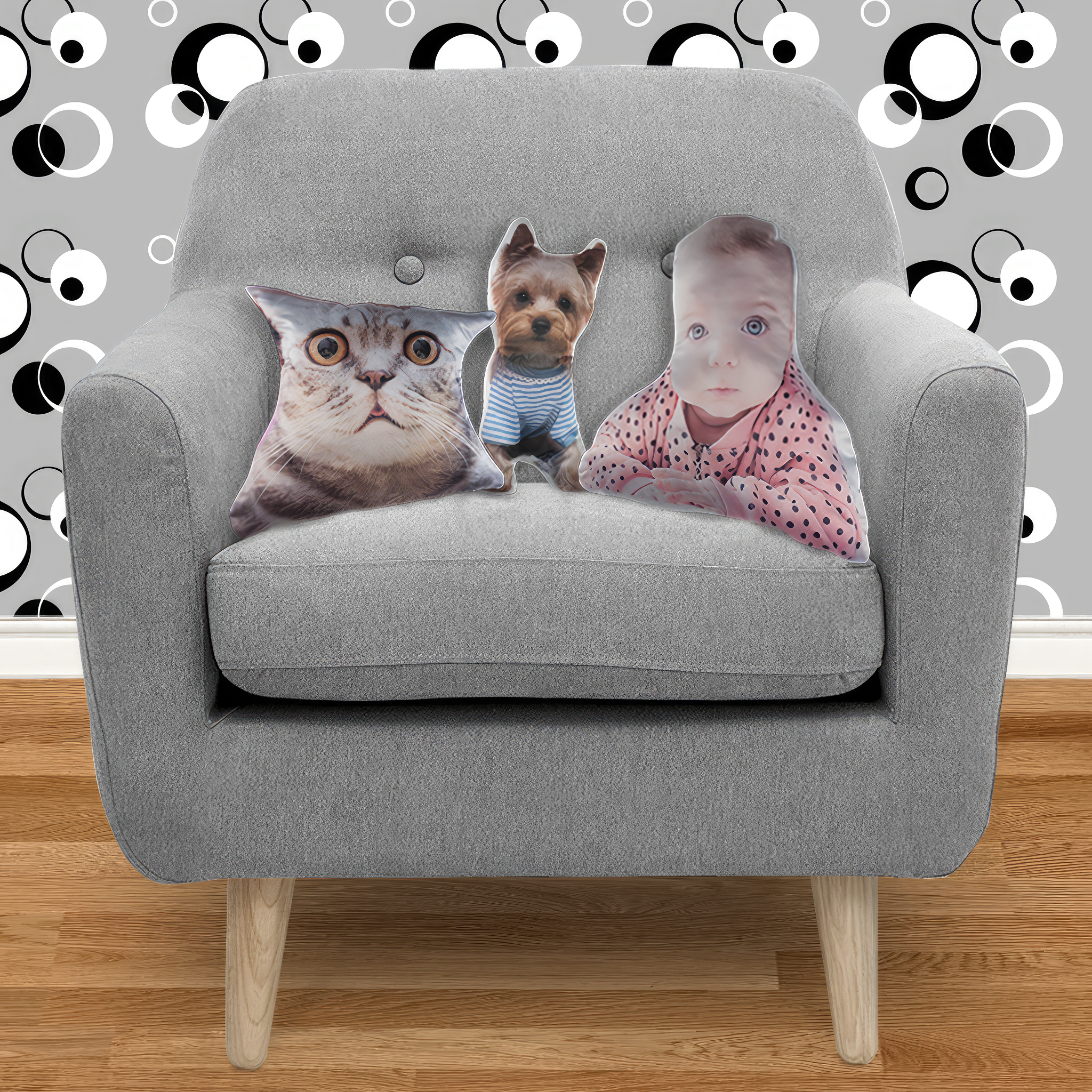 PERSONALISED Upload Your Own Photo or Image Custom Shape Cushion