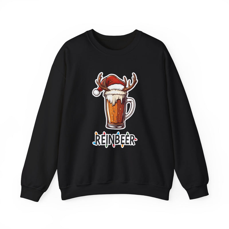 Reinbeer Outline - Christmas Sweater - Christmas Jumper Sweatshirt - All Sizes