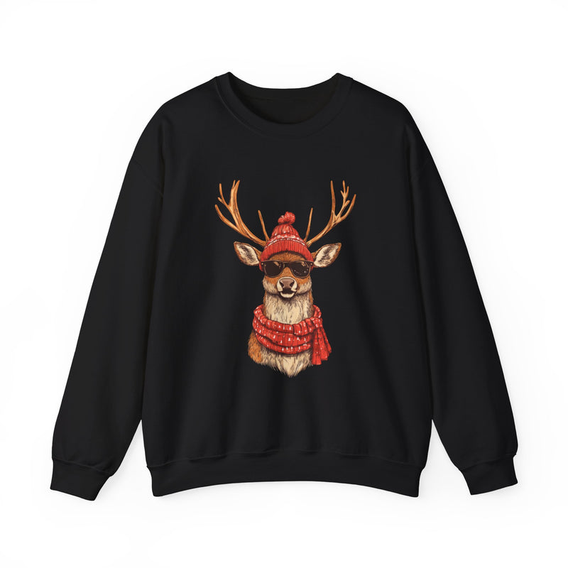 Too Cool Reindeer - Christmas Sweater - Christmas Jumper Sweatshirt - All Sizes