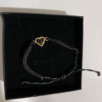 Innovative Braided Rope Bracelet with Heart Projection Gem - Photo Projection Unique Gift