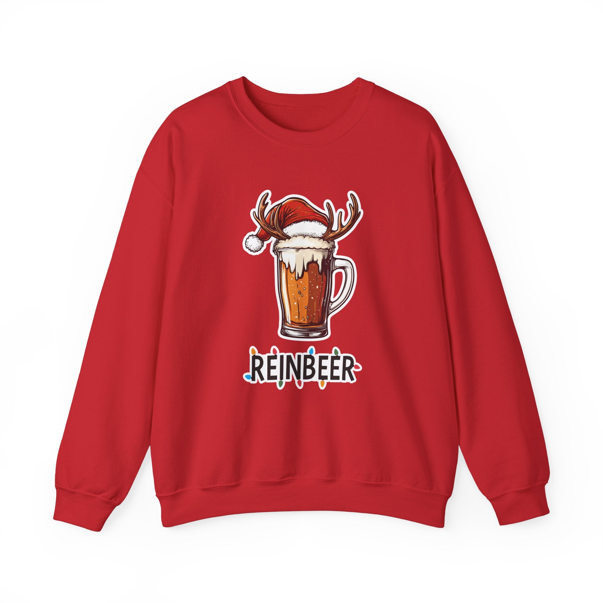 Reinbeer Outline - Christmas Sweater - Christmas Jumper Sweatshirt - All Sizes