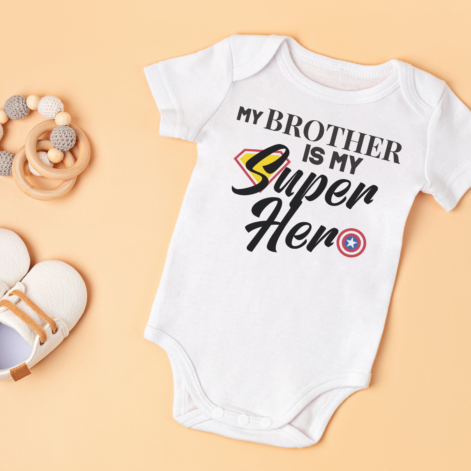 My Brother Is My Super Hero - Baby Bodysuit