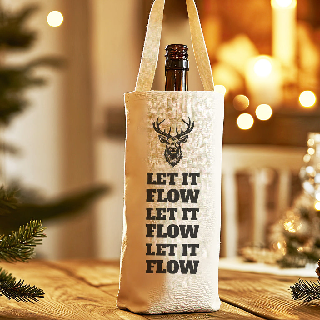 Let It Flow Let It Flow Let It Flow - Christmas Bottle Bag