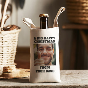 PERSONALISED - A Big Happy Christmas From Your - Christmas Bottle Bag