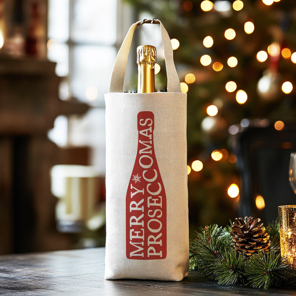 Merry Prosesccomas - Christmas Bottle Bag