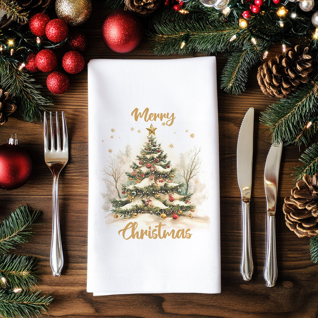 Merry Christmas - Christmas Tea Towel