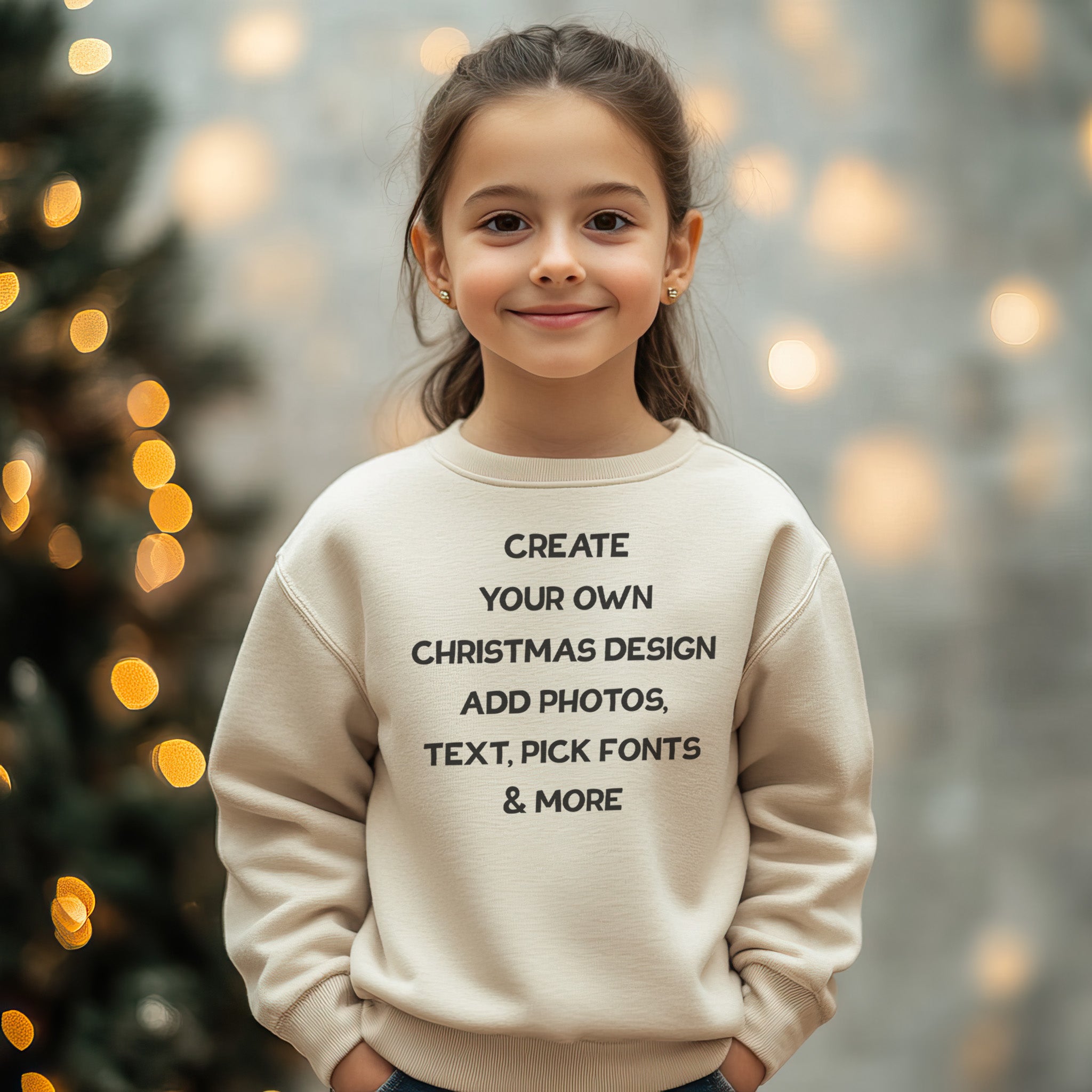 PERSONALISED - Printed Christmas Sweater with Text, Photos, anything! - All Kids & Adult Sizes