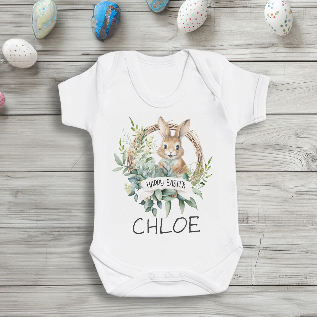 PERSONALISED Name & Bunny - T-Shirt & Baby Bodysuit