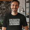 Surviving Fatherhood One Beer At A Time - Mens T-Shirt - Dads T-Shirt