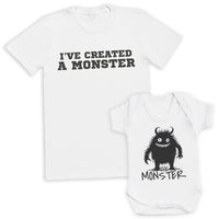 I've Created A Monster - MONSTER - Baby / Kids T-Shirt & Men's T-Shirt - (Sold Separately)