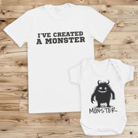 I've Created A Monster - MONSTER - Baby / Kids T-Shirt & Men's T-Shirt - (Sold Separately)