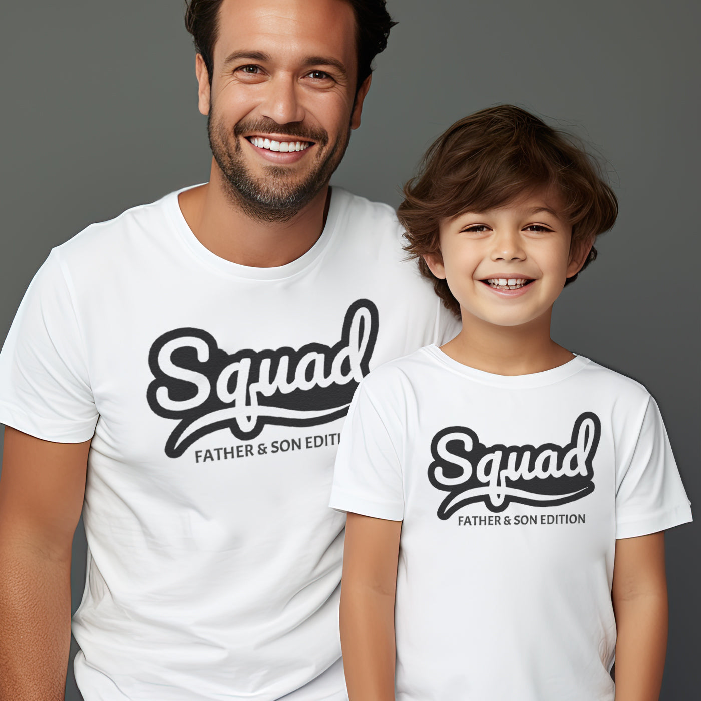 Squad - Father & Son Edition - Baby / Kids T-Shirt & Men's T-Shirt - (Sold Separately)