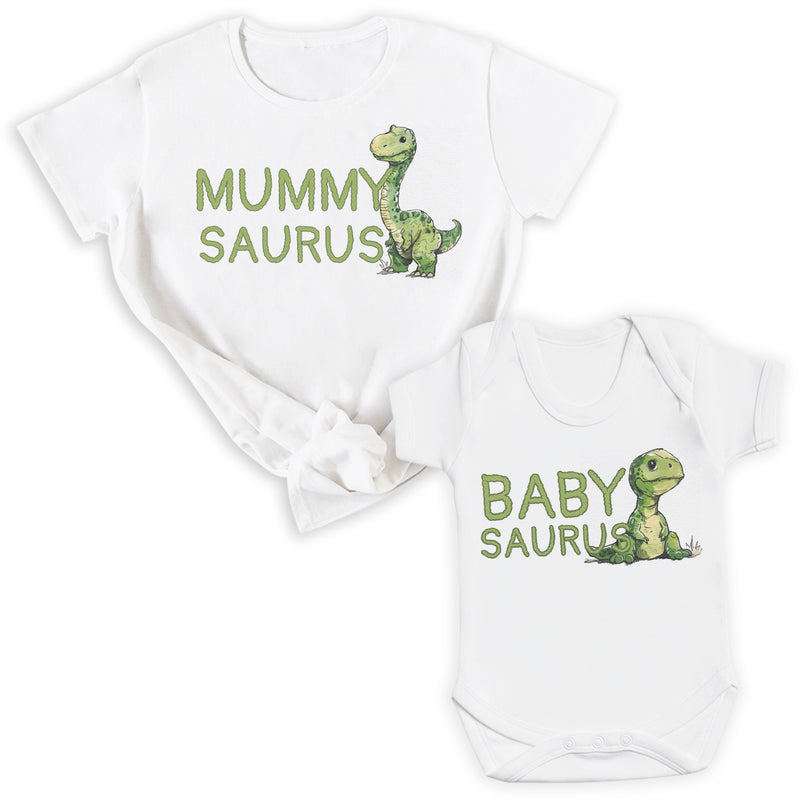 Mummysaurus & Babysaurus New Style - T-Shirt & Bodysuit / T-Shirt - (Sold Separately)