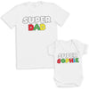 PERSONALISED Super Name & Super Dad - Baby / Kids T-Shirt & Men's T-Shirt - (Sold Separately)