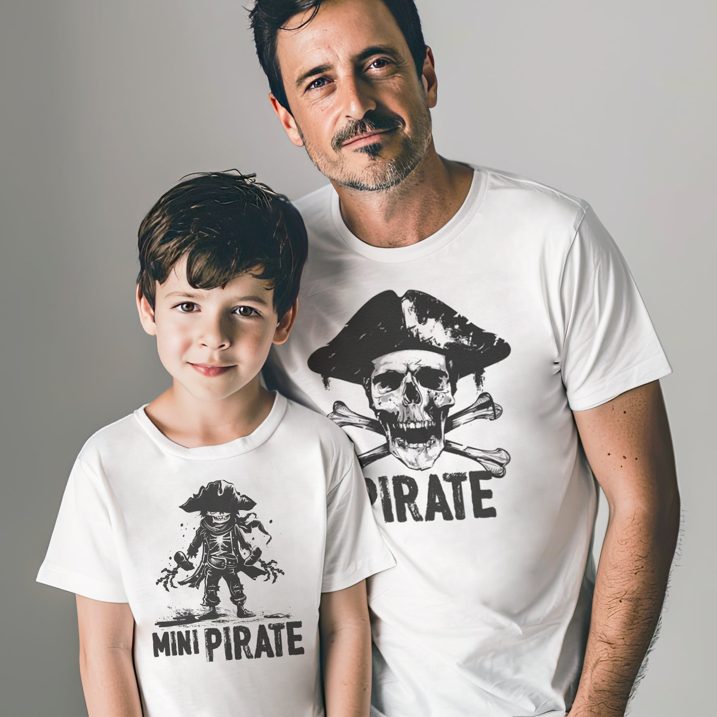 Pirate & Mini Pirate - Baby / Kids T-Shirt & Men's T-Shirt - (Sold Separately)