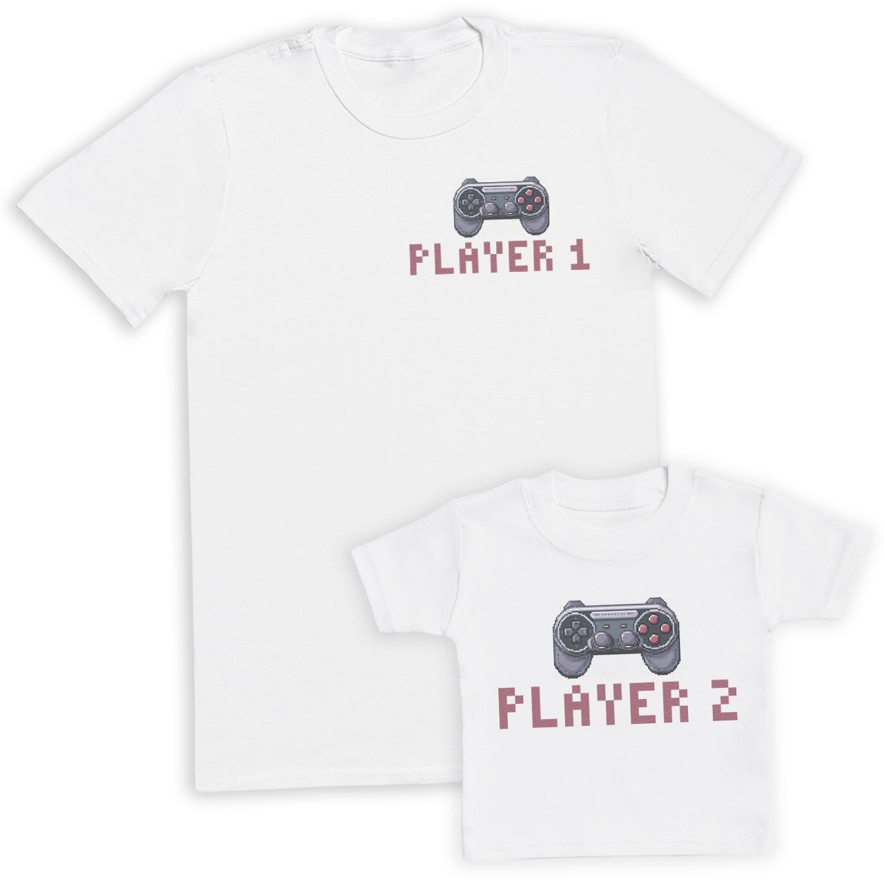 Player One Player Two Baby Gift Set - Matching Gift Set - Baby T-Shirt / Kids T-Shirt