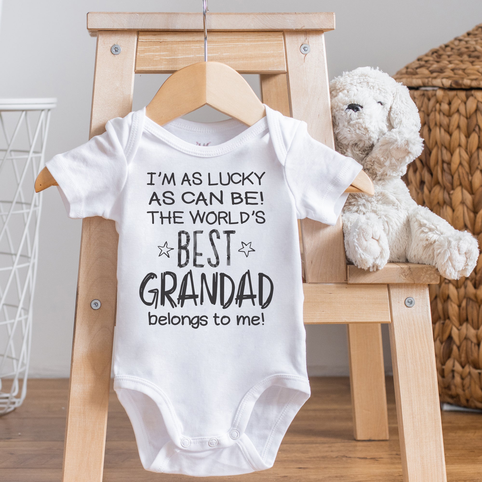 I'm As Lucky As Can Be Best Grandad belongs to me! - Baby Bodysuit