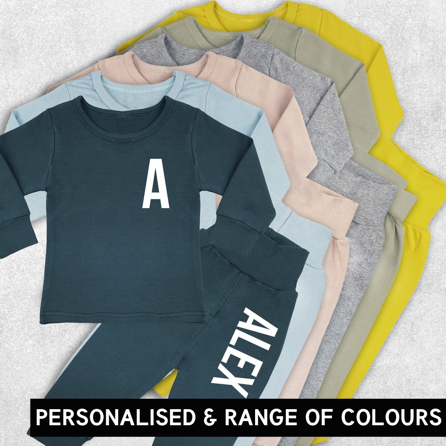 Personalised initial baby fashion tracksuit