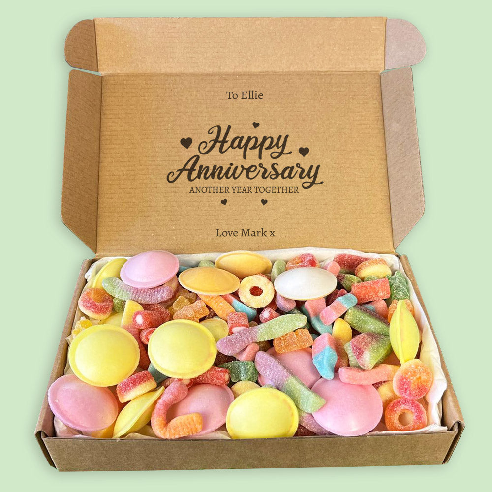 PERSONALISED Happy Anniversary Another Year Together - Personalised Sweets Box