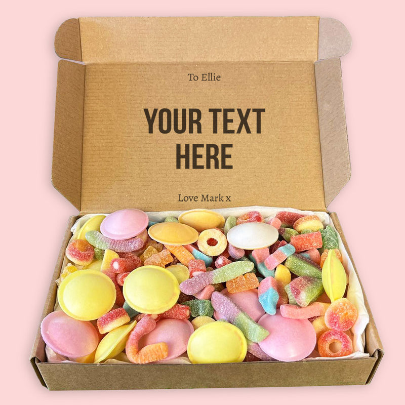 PERSONALISED Your Own Text Bold - Personalised Sweets Box