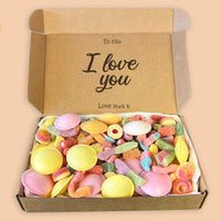 PERSONALISED I Love You - Sweet Treat Fizzy Box - Personalised Sweets Box