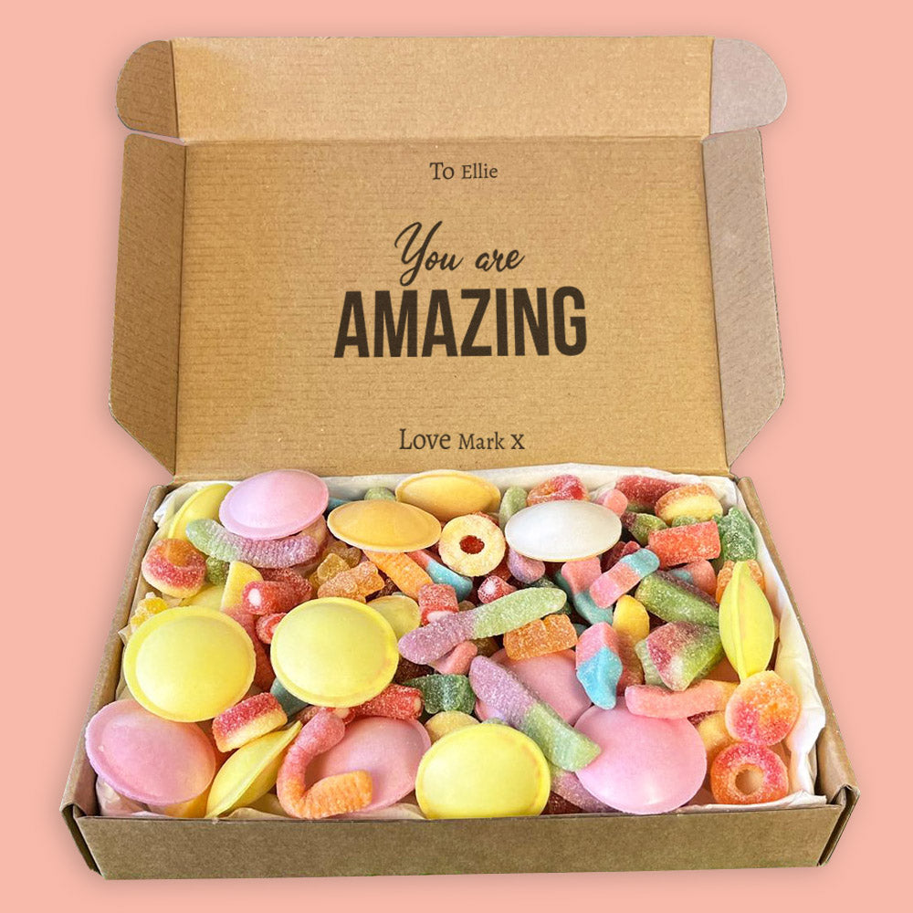 PERSONALISED Well Done - Sweet Treat Fizzy Box - Personalised Sweets Box