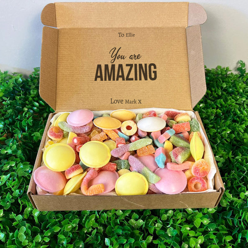 PERSONALISED You Are Amazing - Sweet Treat Fizzy Box - Personalised Sweets Box