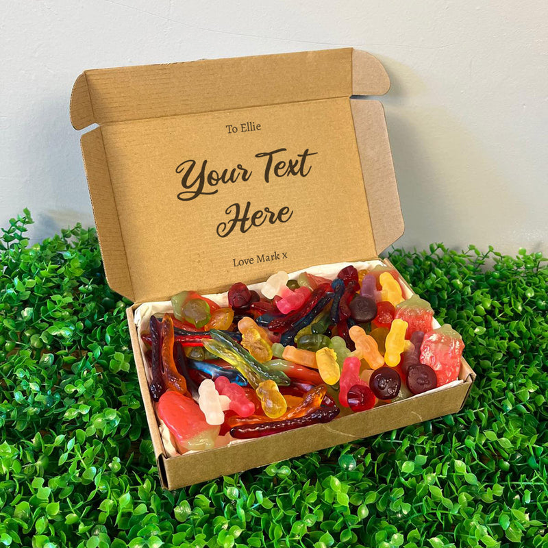 PERSONALISED Your Own Text Script - Personalised Sweets Box