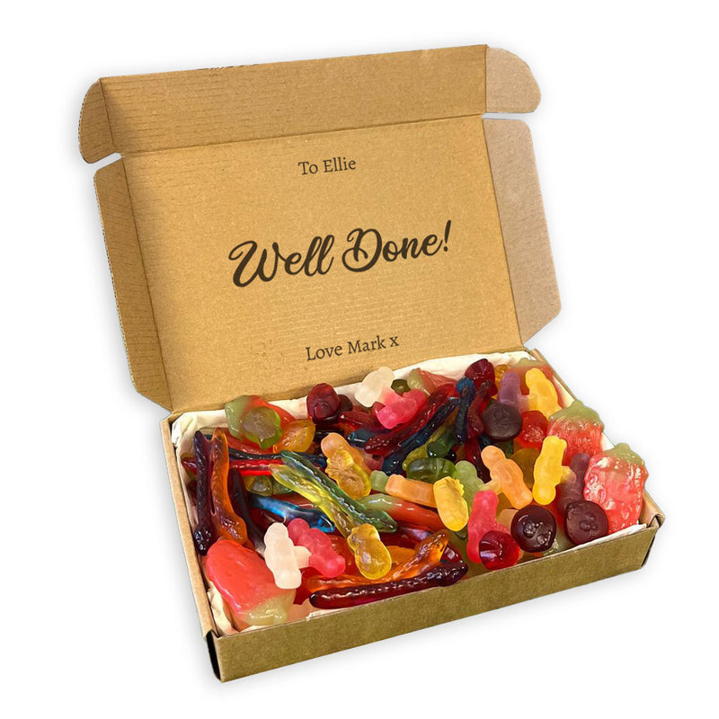 PERSONALISED Well Done - Sweet Treat Fizzy Box - Personalised Sweets Box