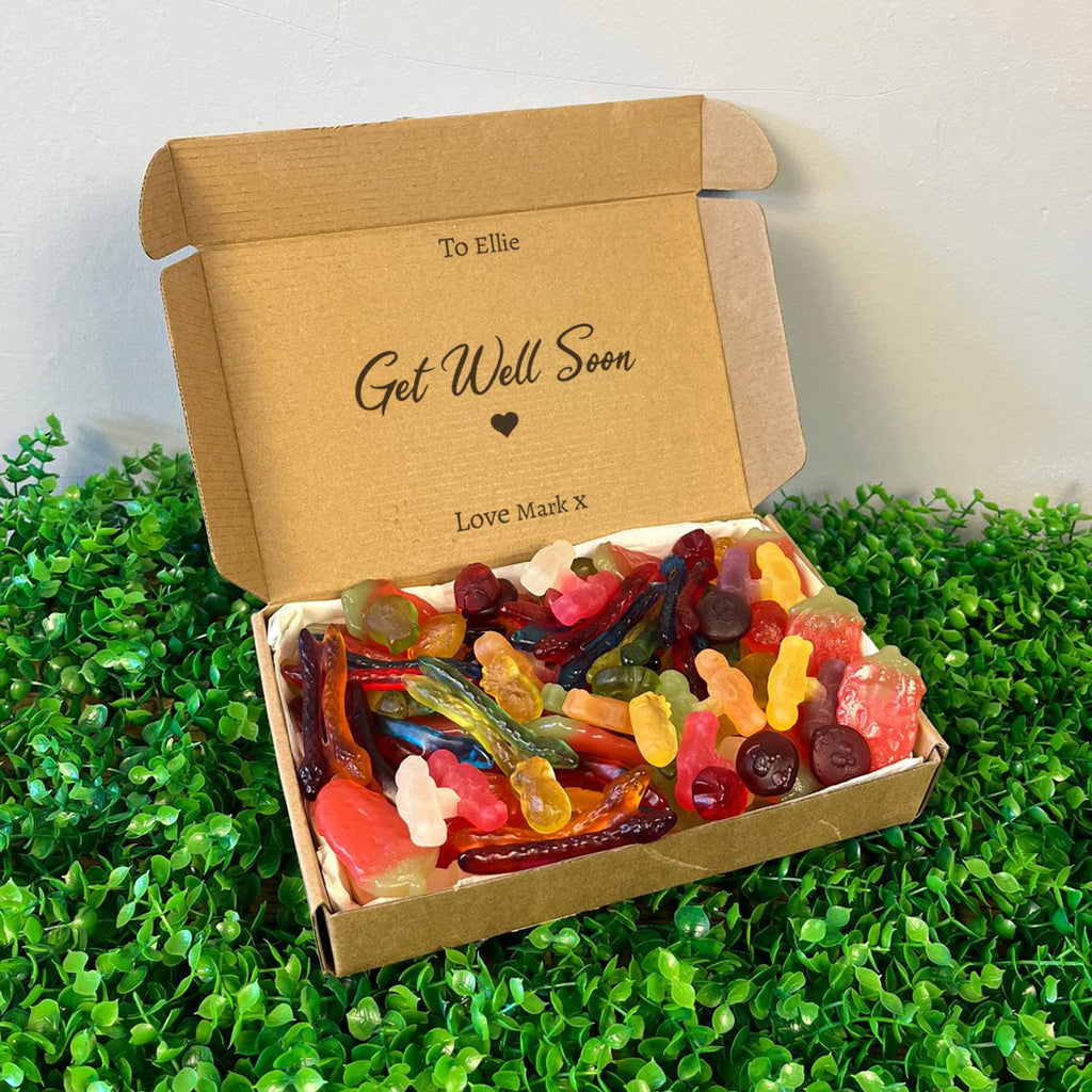 PERSONALISED Get Well Soon Script - Personalised Sweets Box