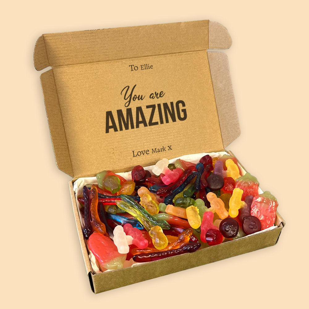 PERSONALISED You Are Amazing - Sweet Treat Fizzy Box - Personalised Sweets Box