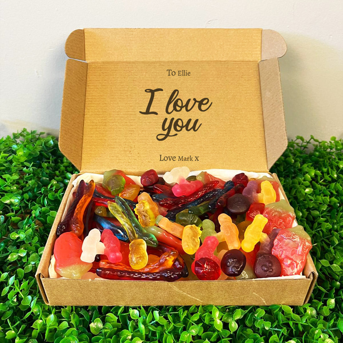 PERSONALISED I Love You - Sweet Treat Fizzy Box - Personalised Sweets Box