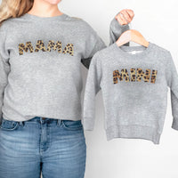 Mama & Mini Leopard Print - All Styles - T-Shirt, Sweater or Hoodie - (Sold Separately)