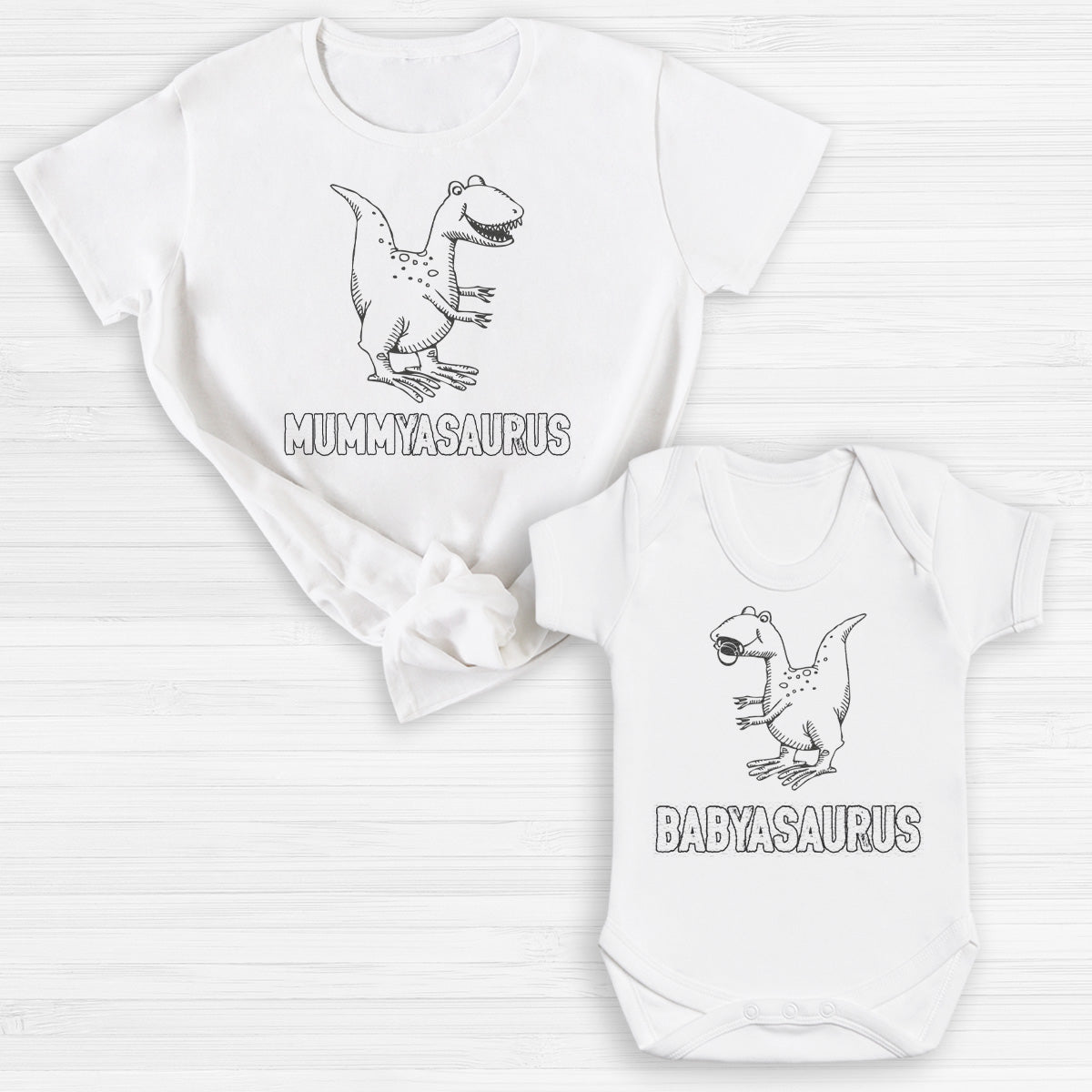 Babyasaurus - Matching Gift Set - Baby Bodysuit