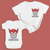 Super Hero Sidekick - Matching Gift Set - Baby Bodysuit