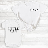 Little Man - Matching Gift Set - Baby Bodysuit