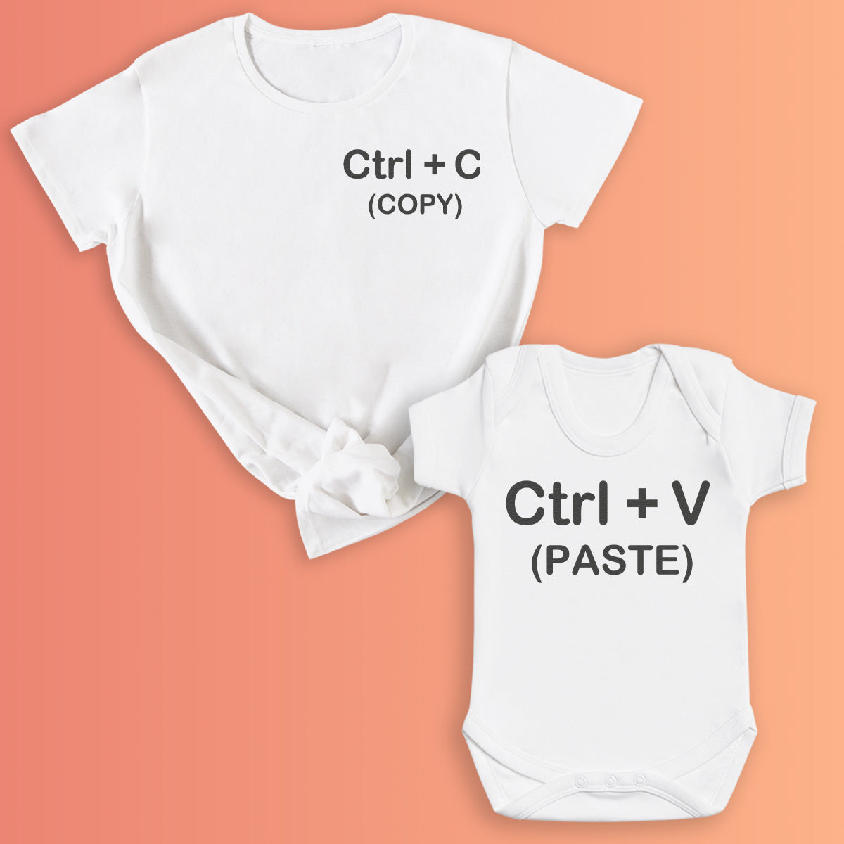 CTRL C CTRL V - Matching Gift Set - Baby Bodysuit