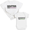 Master & Apprentice - Baby T-Shirt & Bodysuit / Mum T-Shirt - (Sold Separately)