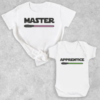 Master & Apprentice - Baby T-Shirt & Bodysuit / Mum T-Shirt - (Sold Separately)