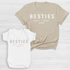 PERSONALISED Besties - Baby T-Shirt & Bodysuit / Mum T-Shirt