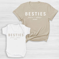 PERSONALISED Besties - Baby T-Shirt & Bodysuit / Mum T-Shirt