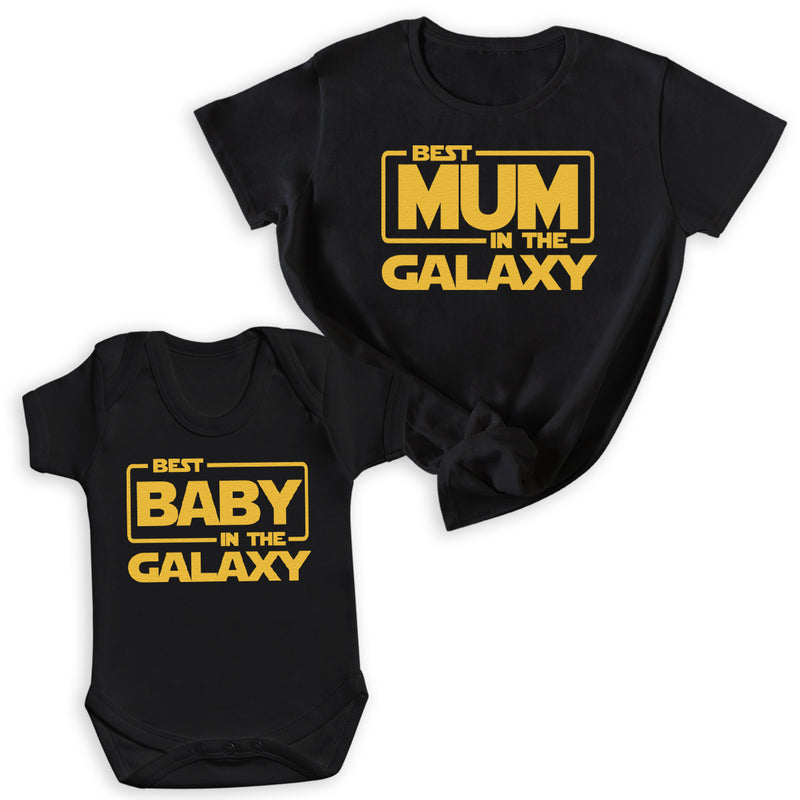 Best Mum & Baby In The Galaxy - Baby T-Shirt & Bodysuit / Mum T-Shirt