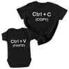 CTRL C & CTRL V Copy Paste - Baby T-Shirt & Bodysuit / Mum T-Shirt - (Sold Separately)