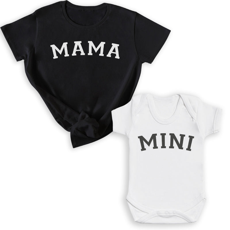 Mama & Mini - Baby T-Shirt & Bodysuit / Mum T-Shirt - (Sold Separately)