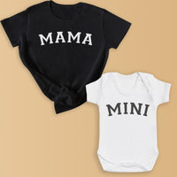 Mama & Mini - Baby T-Shirt & Bodysuit / Mum T-Shirt - (Sold Separately)