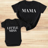 Mama & Little Miss - Baby T-Shirt & Bodysuit / Mum T-Shirt - (Sold Separately)