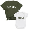 Mama & Mini - Baby T-Shirt & Bodysuit / Mum T-Shirt - (Sold Separately)