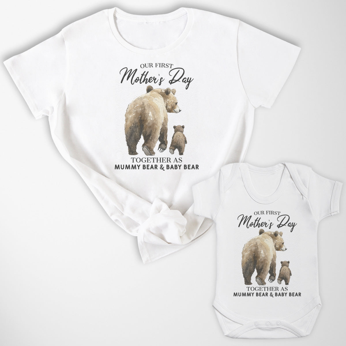 Our First Mother's Day as Baby & Mummy Bear - Bodysuit / T-Shirt