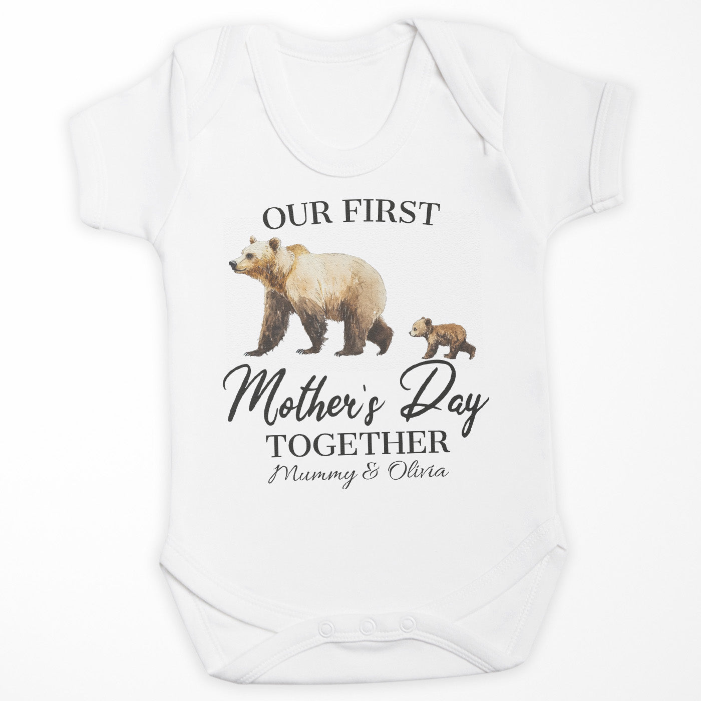 PERSONALISED Our First Mother's Day Together - Baby Bodysuit